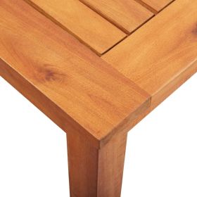 vidaXL Patio Table 59"x35.4"x29.1" Solid Acacia Wood