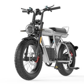 Off-road e-bike Equipped with super motor 1500W 60V27.5AH lithium battery 20"*5.0 fat tires Specially suitable for touring, sand, snow