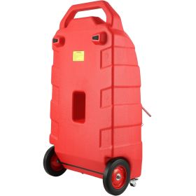 VEVOR Fuel Caddy, 32 Gallon, Portable Fuel Storage Tank On-Wheels, with 12V DC Transfer Pump, Gasoline Diesel Fuel Container with 8.2 ft Hose