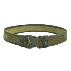 1pc Men's Outdoor Canvas Belt 2 Inch Wide Plastic Buckle Military Tactical Waist Belt Work Belt (Color: Color No.2, size: 5x130cm)