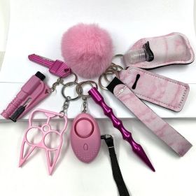 Custom Personal Safety Survival Women Alarm Window Breaker Set Girl Self Defense Keychain (style: Style2)