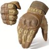 Tactical Gloves for Men - Touch Screen, Non-Slip, Full Finger Protection for Shooting, Airsoft, Military, Paintball, Motorcycle, Cycling, Hunting