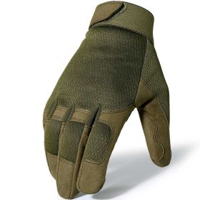 Tactical Gloves Camo Military Army Cycling Glove Sport Climbing Paintball Shooting Hunting Riding Ski Full Finger Mittens Men (Color: A9 Green, size: M)