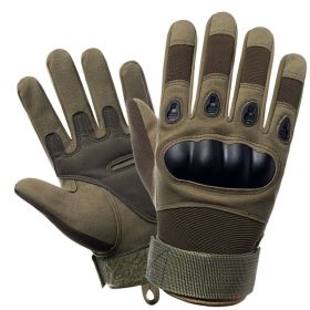 Tactical Military Gloves Shooting Gloves Touch Design Sports Protective Fitness Motorcycle Hunting Full Finger Hiking Gloves (Color: Army Green, size: XL)