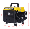 W465P176459 900WPortable generator, gas and oil hybrid, ultra silent frequency conversion generator, EPA compliant, tank 4.2L