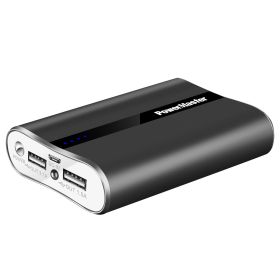 12000mAh Portable Charger with Dual USB Ports 3.1A Output Power Bank Ultra-Compact External Battery Pack (Color: Black)