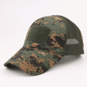 Military-Style Tactical Patch Hat with Adjustable Strap | Breathable and Unisex (Color: BDU Digital)